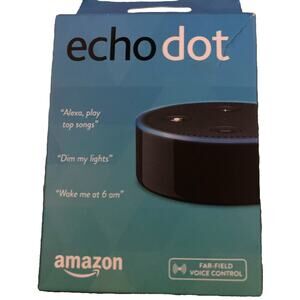 Amazon Echo Dot (2nd Generation) Smart Speaker - BLACK - New in Open Box